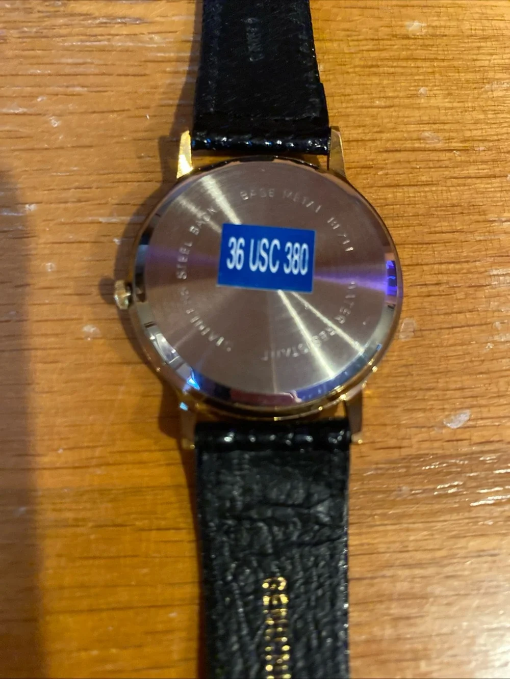 Kodak Olympic Sponsor Quartz Watch Men Gold Tone Leather Needs Battery Vintage